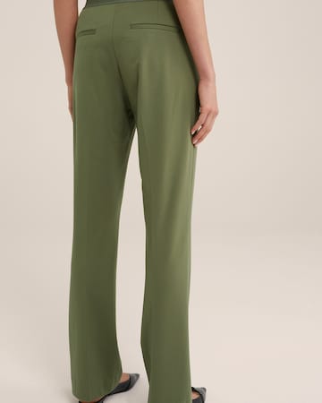 Bootcut Pantalon à plis WE Fashion en vert