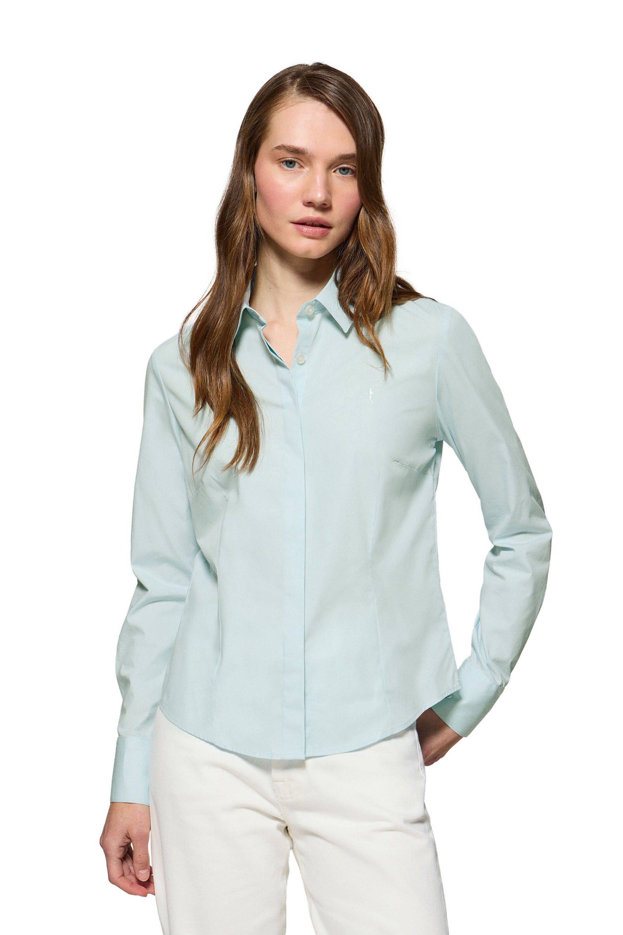 Polo Club Bluse in Blau: Vorderseite