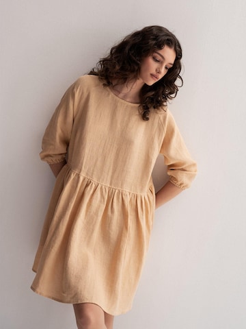AmourLinen Dress 'Sofia' in Yellow