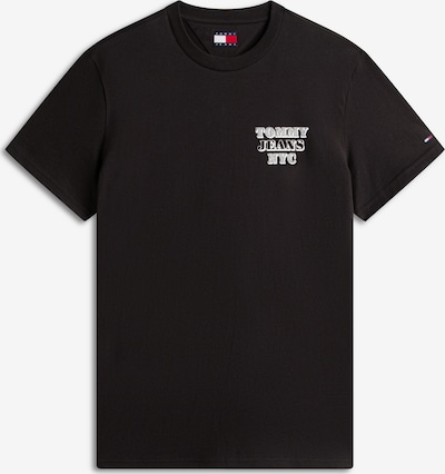 Marškinėliai iš Tommy Jeans, spalva – šviesiai pilka / juoda / balta, Prekių apžvalga