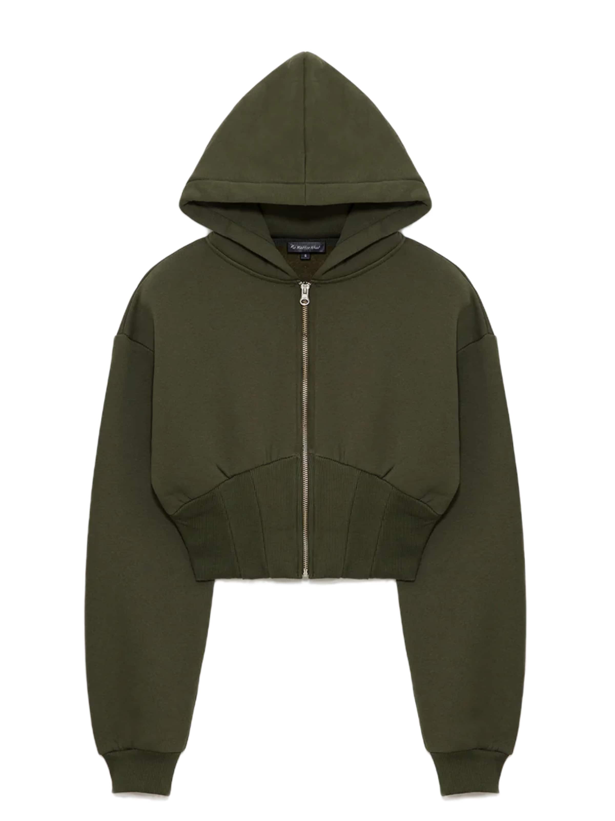 No Matter What Sweatjacke in Grün: Vorderseite