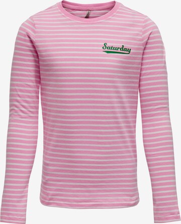 KIDS ONLY Shirt 'Weekday' in Pink: predná strana