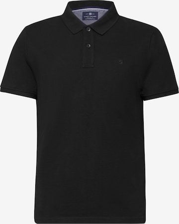 Street One MEN Piquée-Poloshirt in Schwarz: Vorderseite