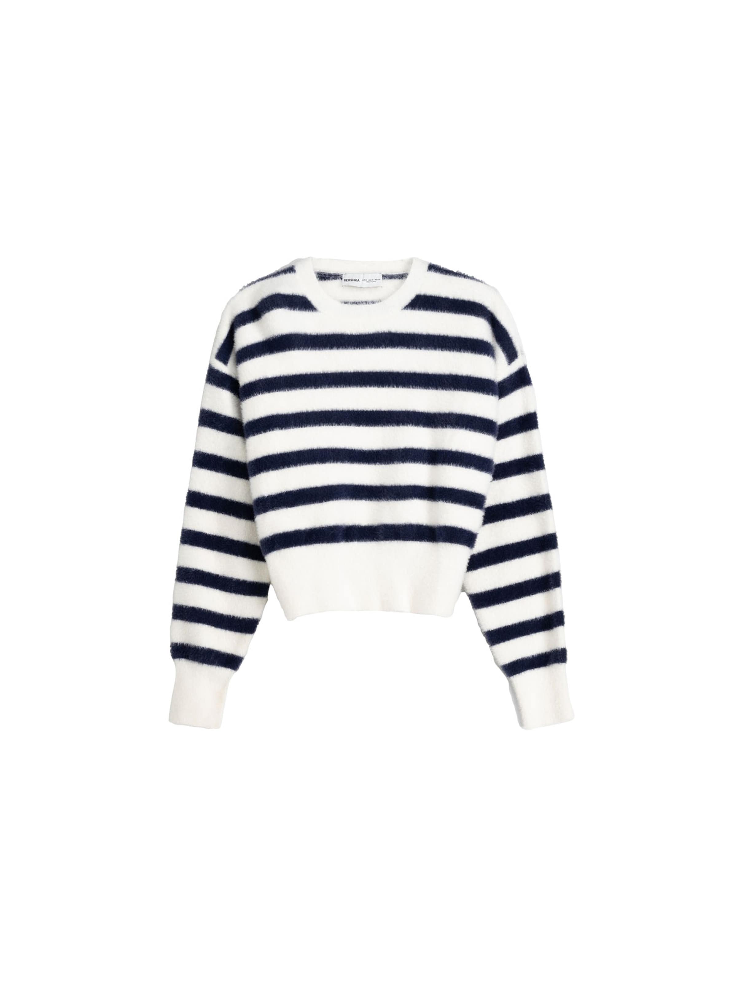 Bershka Sweter w kolorze biały: przód