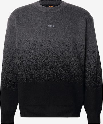 BOSS Orange Trui 'Kalbrush' in Zwart: voorkant