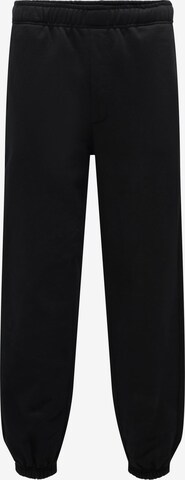 Only & Sons Tapered Broek 'Dan' in Zwart: voorkant