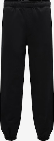 Only & Sons - Tapered Pantalón 'Dan' en negro: frente