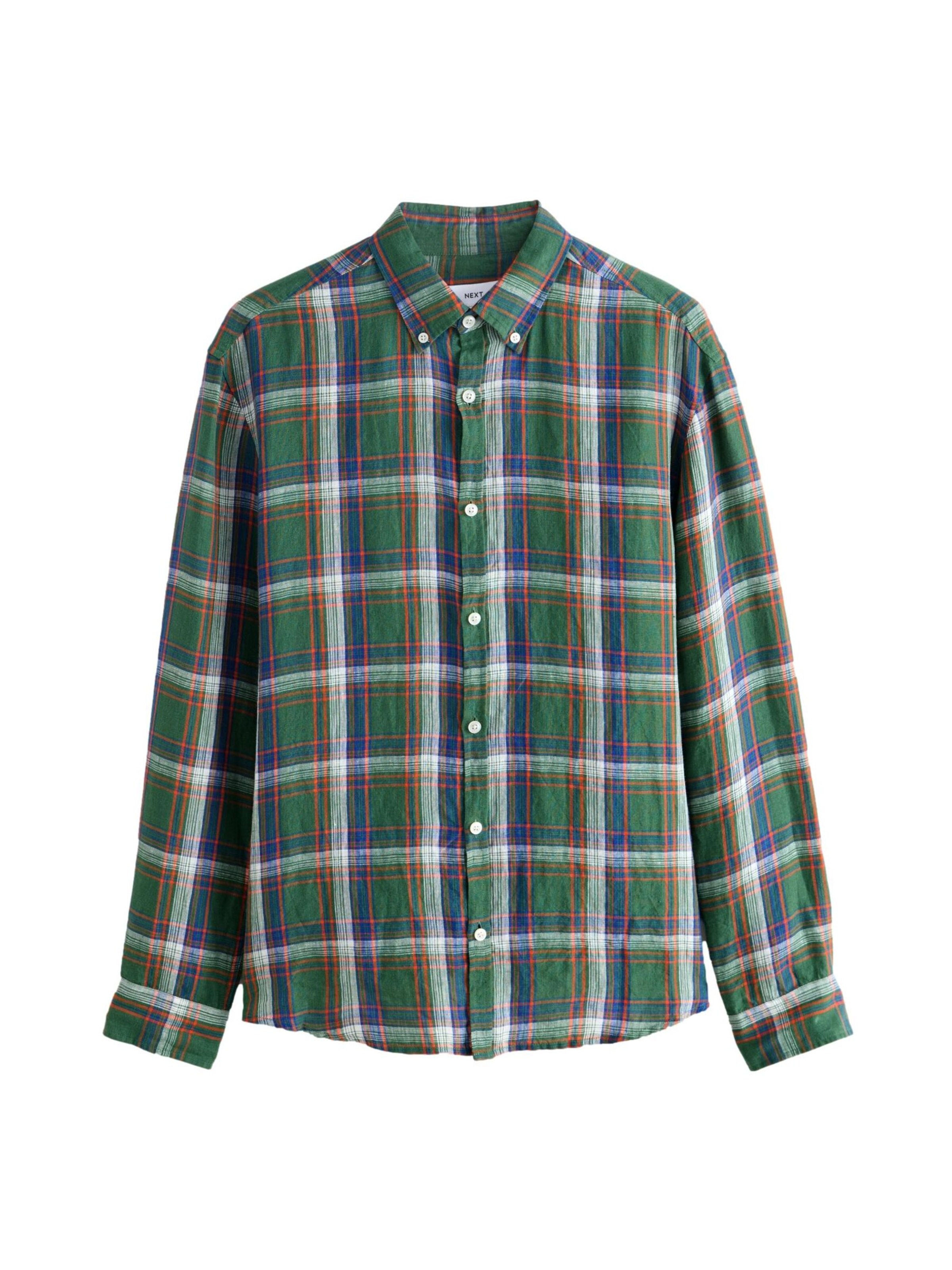 Next Chemise en XS en bleu / vert / orange / blanc, Vue avec produit
