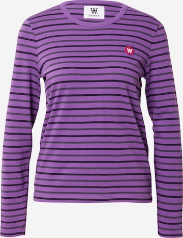 T-shirt 'Moa' WOOD WOOD en violet : devant