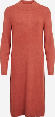VILA Knitted dress in Brown: front