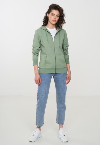 recolution Zip-Up Hoodie 'Dahlia' in Green