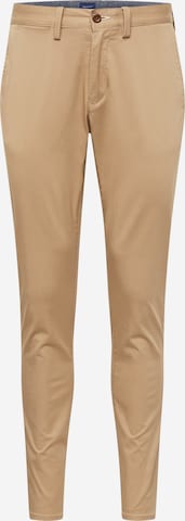 GANT Slim fit Chino Pants in Beige: front