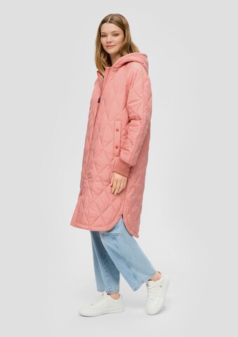 QS Between-Seasons Coat in Pink: front