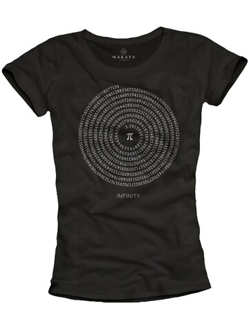 MAKAYA Shirt 'Pi - Infinety' in Black: front