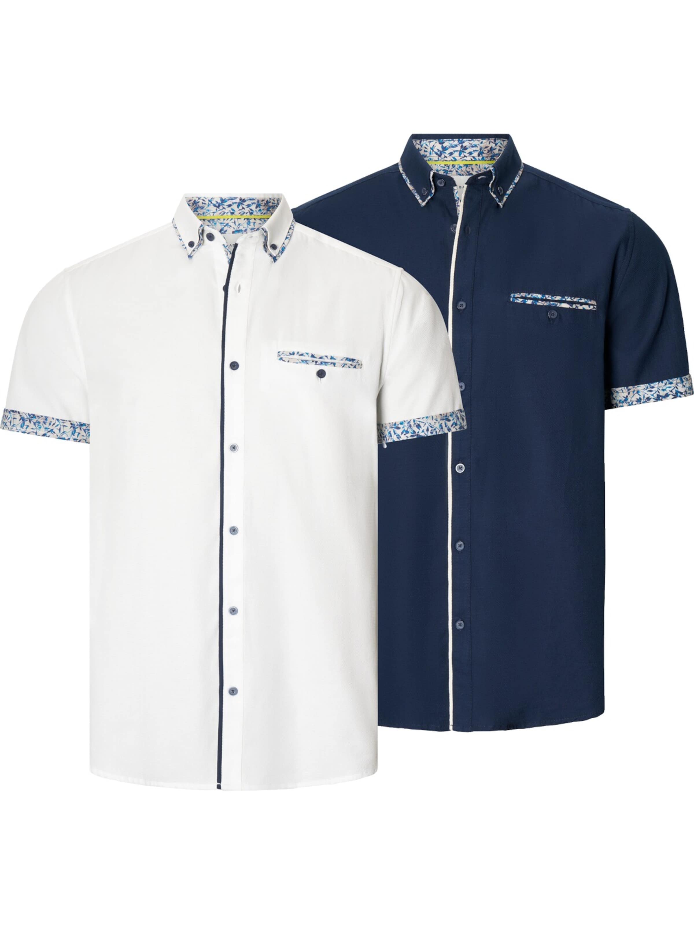 BABISTA Comfort fit Button Up Shirt 'Orvio' in Blue: front
