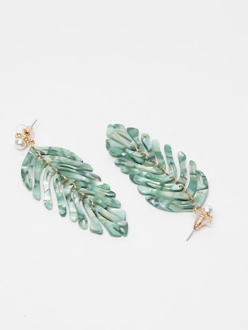 AVANT-GARDE PARIS Earrings 'Anikana' in Green