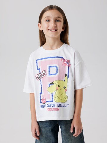 NAME IT Shirt 'NKFJIXA POKEMON' in White: front