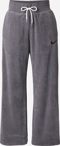 Wide Leg Pantalon Nike Sportswear en gris : devant