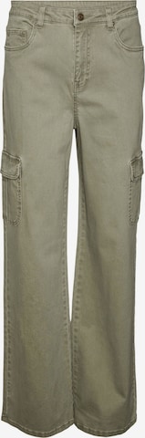 Wide Leg Jeans cargo 'TESSA' VERO MODA en vert : devant