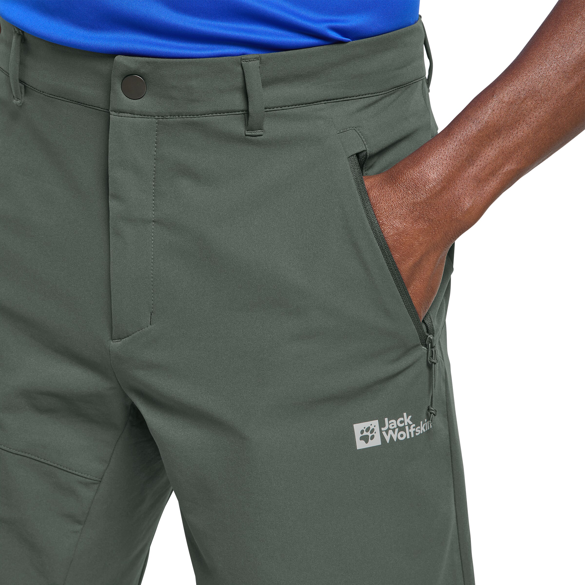 JACK WOLFSKIN Regular Outdoor trousers in Green