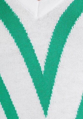 AJC AJC V-Ausschnitt-Pullover in Weiß