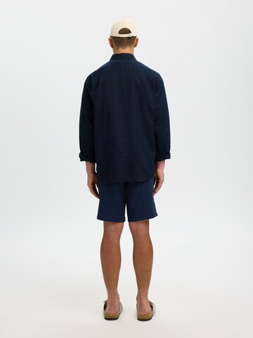 SELECTED Regular Fit Paita 'SLHCLAY' värissä sininen