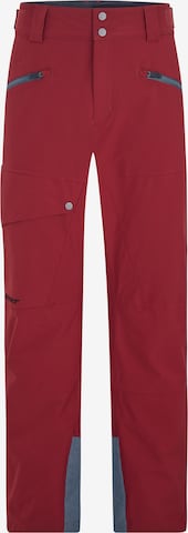 ZIENER Regular Workout Pants 'TIFFIN' in Red: front