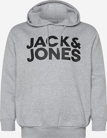 Jack & Jones Plus Tréning póló 'Ecorp' - szürke: elől