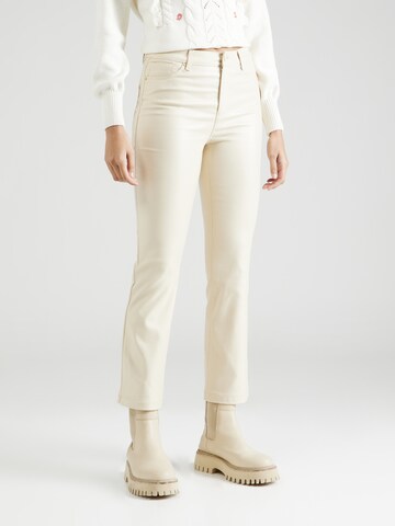 Springfield Bootcut Jeans i beige: framsida