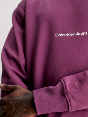 Calvin Klein Jeans Sweatshirt in Lila