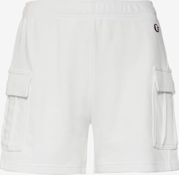 Champion Authentic Athletic Apparel Regular Cargo Pants 'Legacy' in White: front