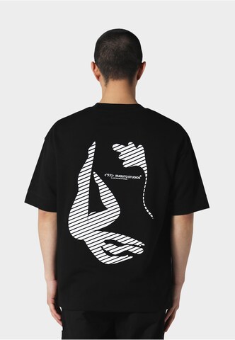Irasuto Studios Shirt 'Redi' in Zwart: voorkant