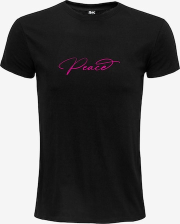RMK Shirt 'Peace' in Black: front