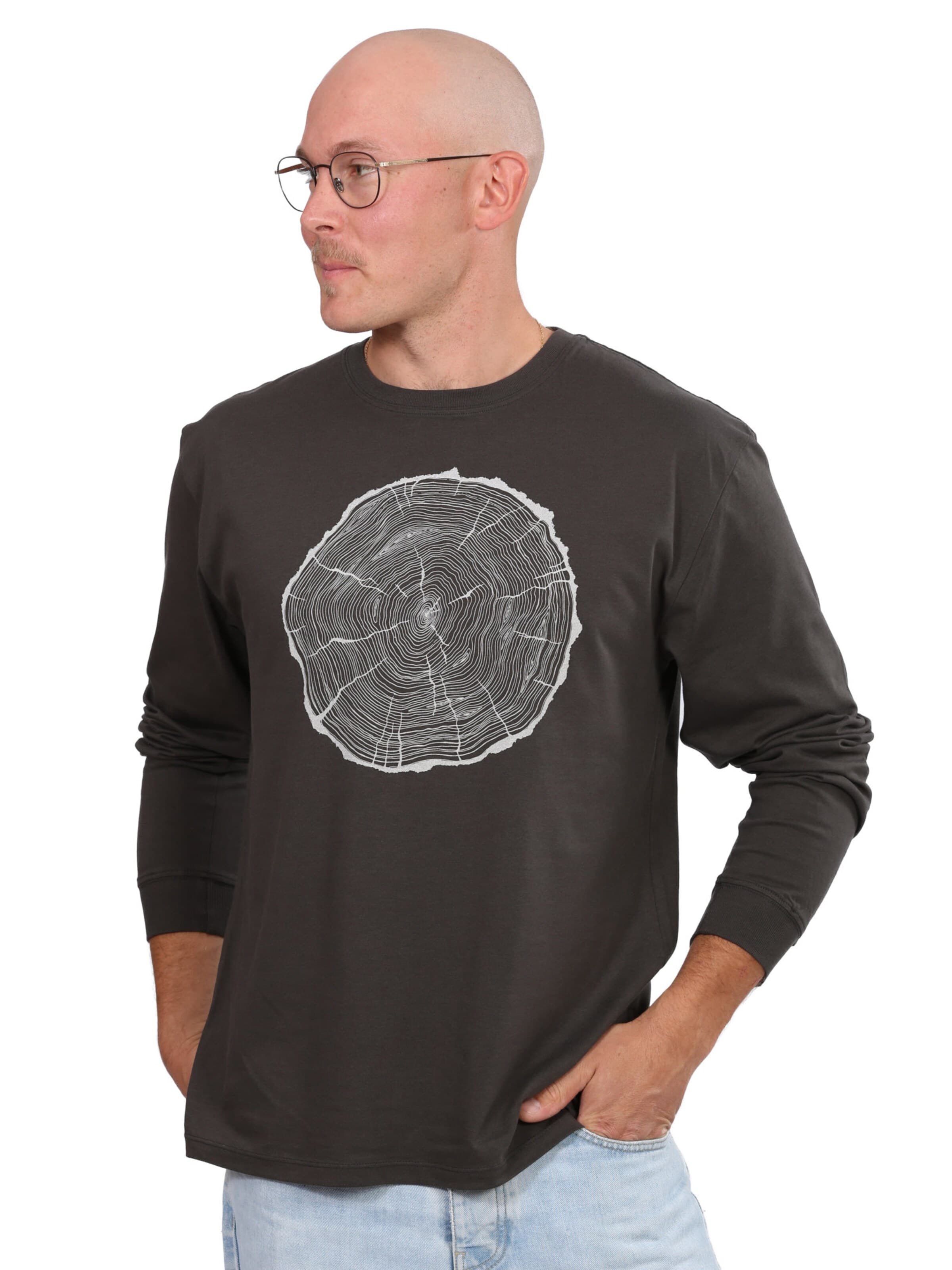 Life-Tree Shirt 'Fairwear BigSlice' in Grey