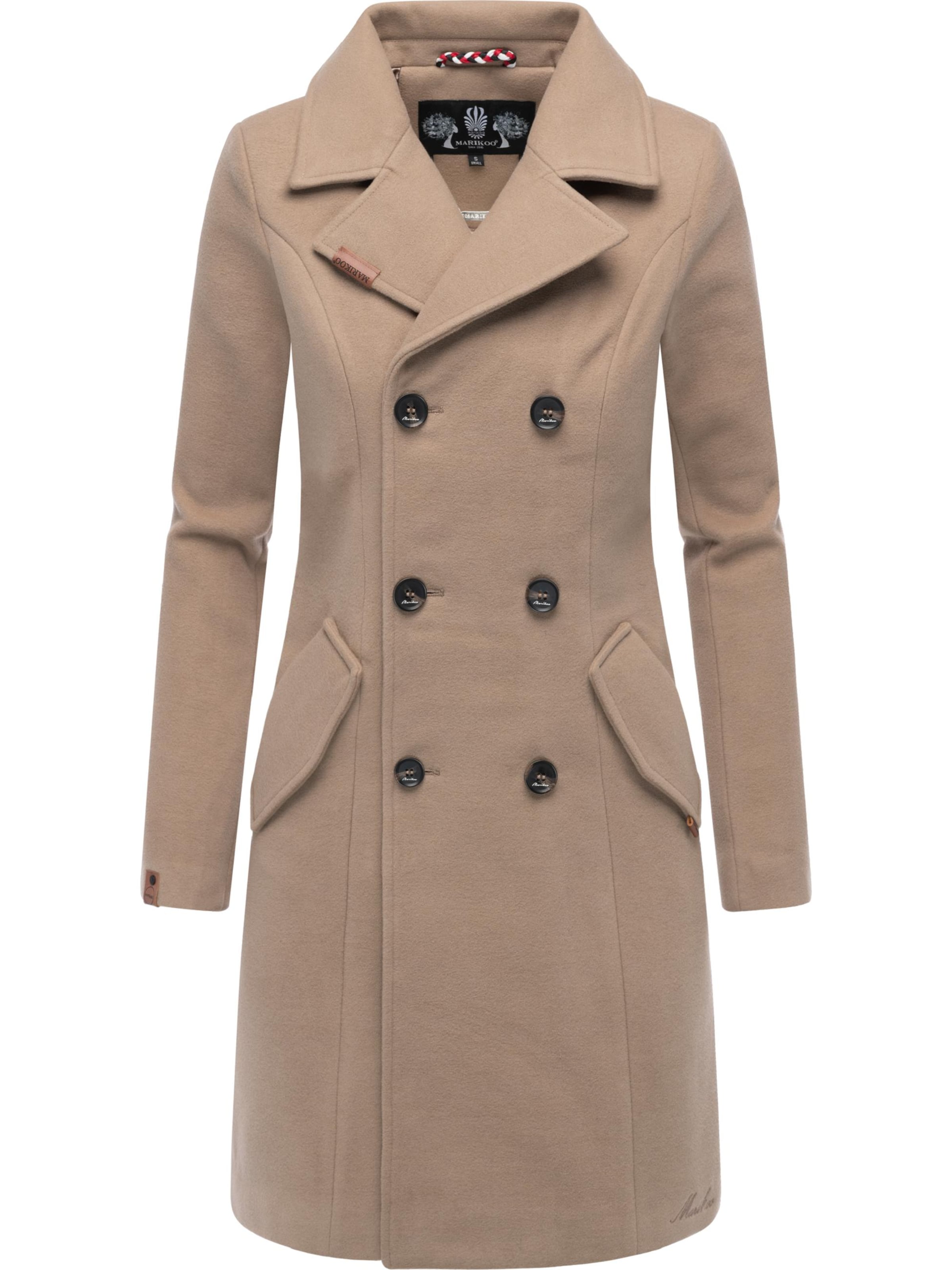 MARIKOO Płaszcz przejściowy 'Nanakoo' w kolorze beżowy: przód