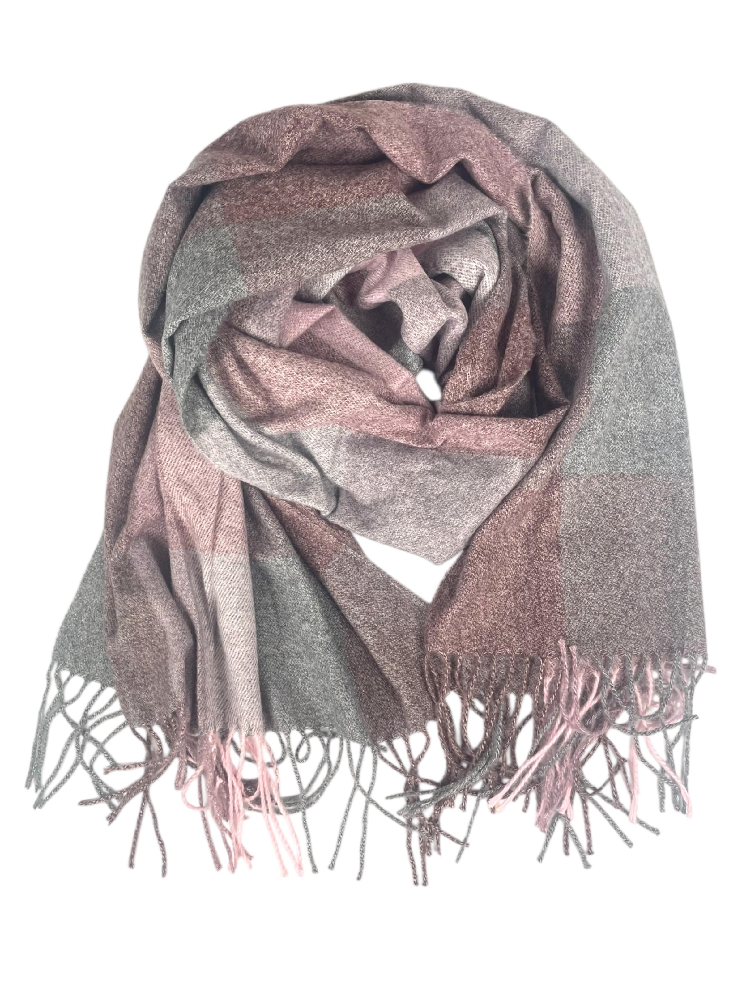 Kumixi Oversized Scarf in Purple: front