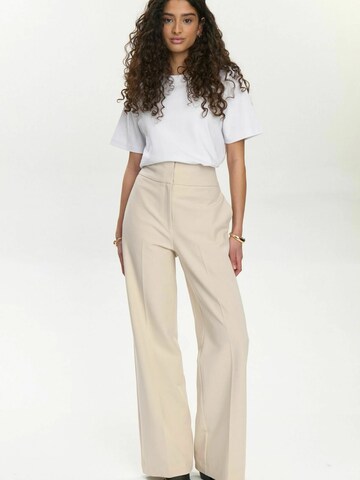 NÜMPH regular Bukser med fals 'BUSSY' i beige