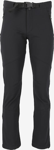 Whistler Regular Outdoor Pants 'Brooks' in Black: front