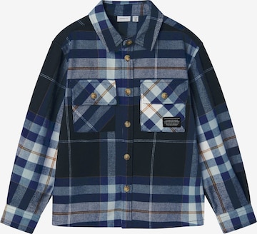 Coupe regular Chemise 'NKMNORRIS' NAME IT en bleu : devant