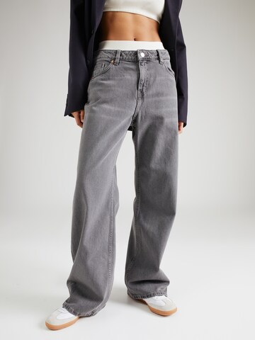 Wide Leg Jean Monki en gris : devant