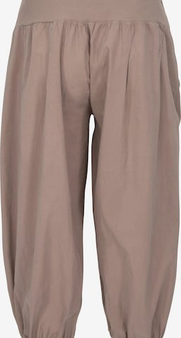 malito more than fashion Harem Pants in Brown: front