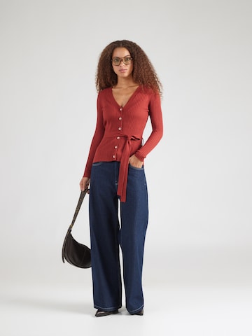 King Louie Knit Cardigan 'Mila' in Brown