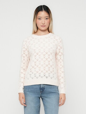 JDY Sweater 'JDYAMANDA' in Beige: front