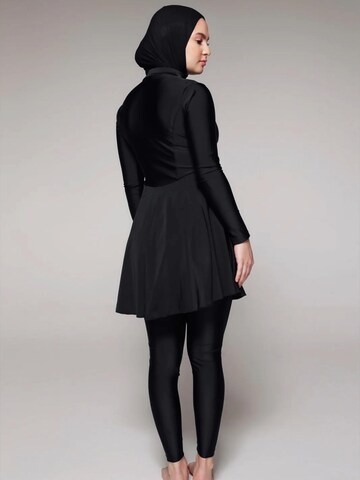 SIYA Swimwear Badeanzug 'South – Covered - Burkini/Modest' in Schwarz