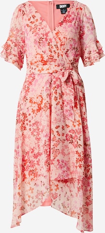 DKNY فستان بلون ألوان ثانوية: الأمام