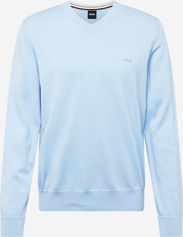 BOSS Sweater 'Pacello' in Blue: front