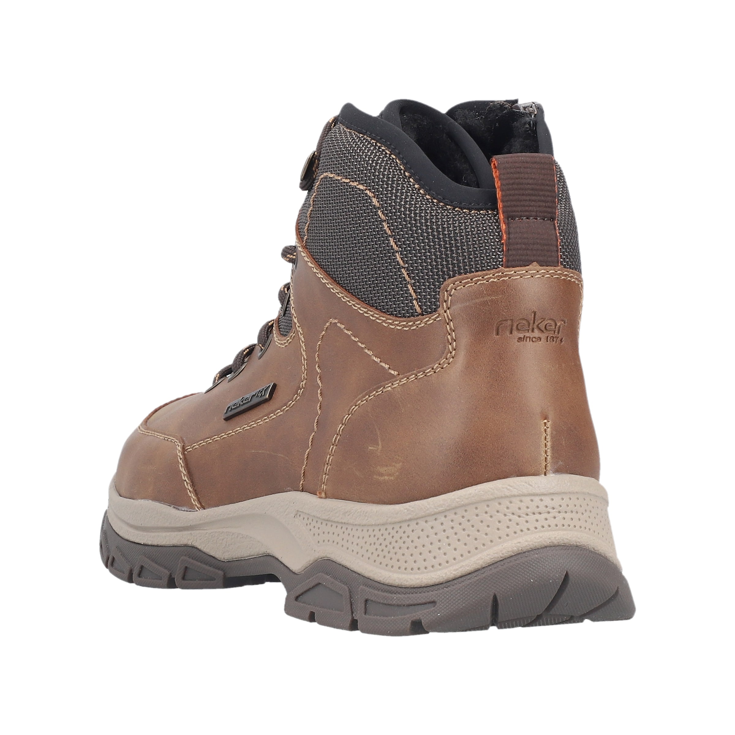 Rieker Lace-Up Boots in Brown