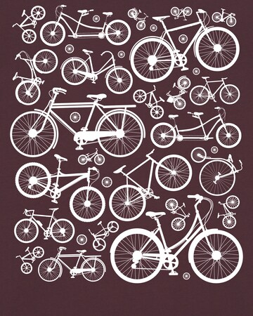 T-Shirt ' Fahrräder ' Watapparel en rouge