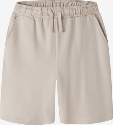 LMTD Loosefit Broek in Beige: voorkant