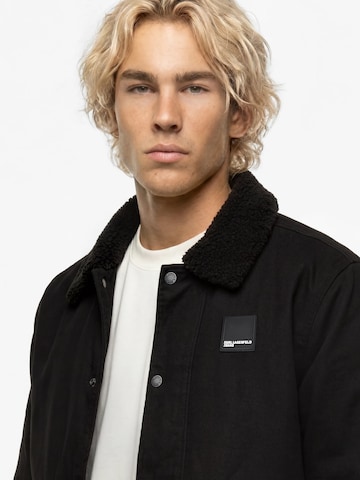 juoda KARL LAGERFELD JEANS Demisezoninė striukė